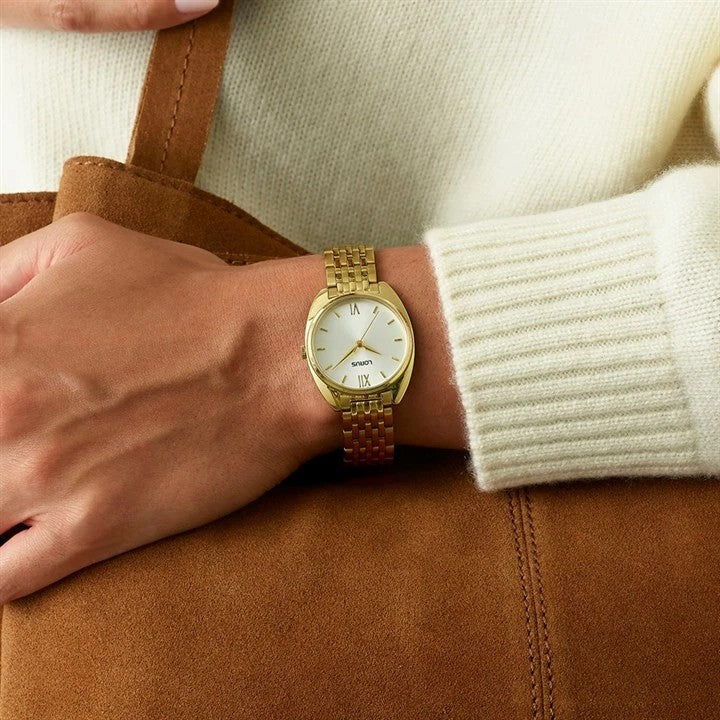 Lorus Ladies Slim Gold Tone Bracelet Watch