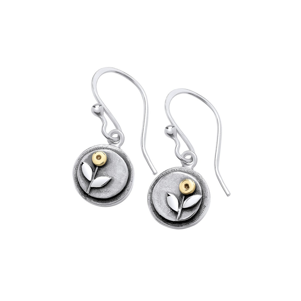 Meadow Flower Silver Drop Earrings – DMDS