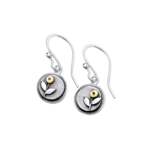 Meadow Flower Silver Drop Earrings – DMDS