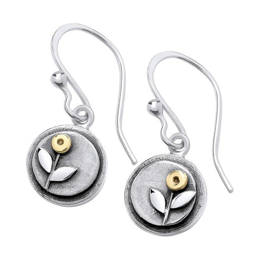 Meadow Flower Silver Drop Earrings – DMDS