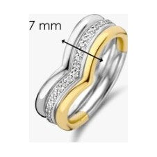 TI SENTO Ring, size 52.