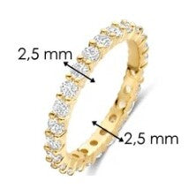 Eternity Tennis Ring 2,5mm, size 58.