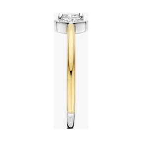 Classic Square Zirconia Ring, size 54.