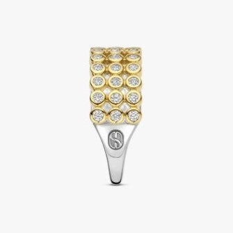 Layered Round Zirconia Ring