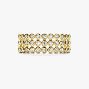 Layered Round Zirconia Ring