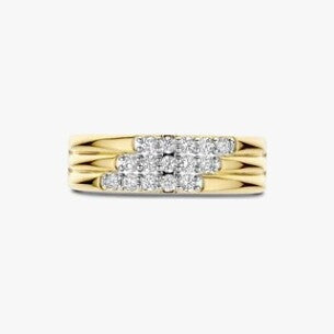 Stardust Zirconia Layered Ring - M model