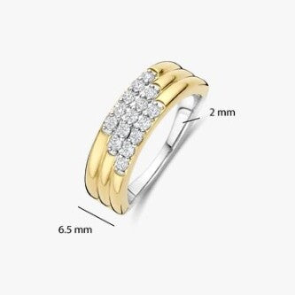 Stardust Zirconia Layered Ring - M model