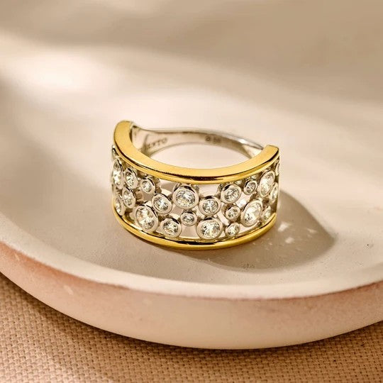 Open Sparkle Statement Ring