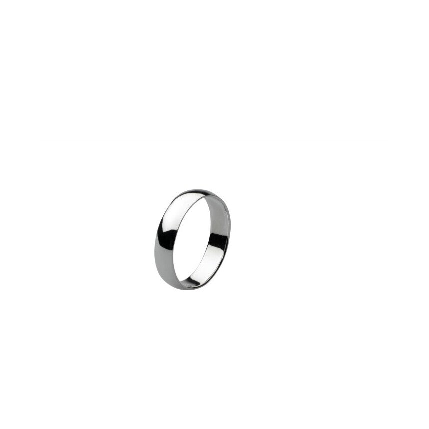 Plain 5mm D Section Ring
