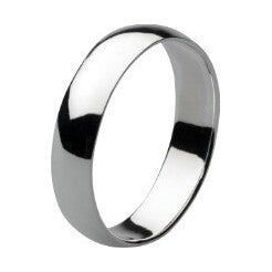 Plain 5mm D Section Ring