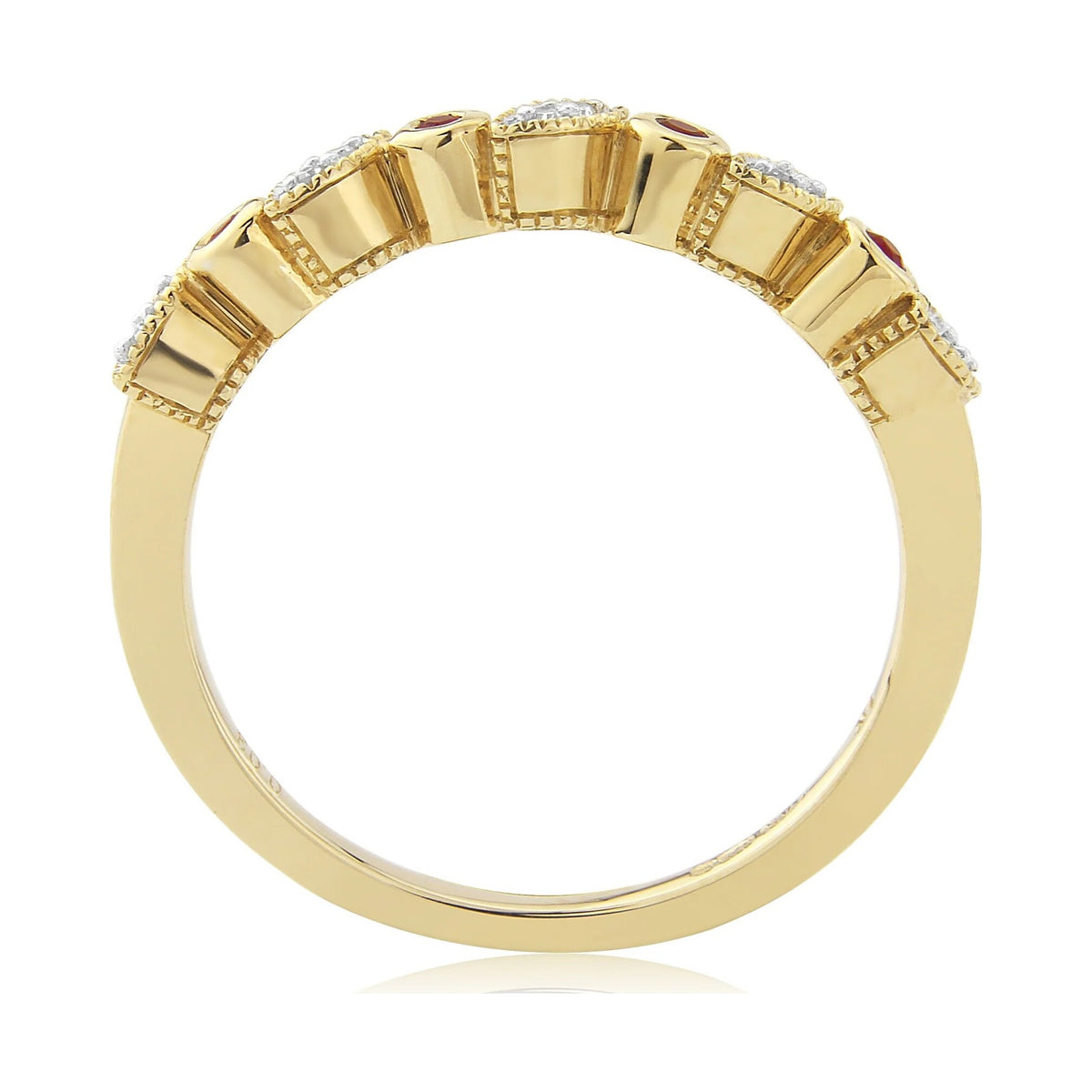 9ct Ruby and Diamond Eternity Ring