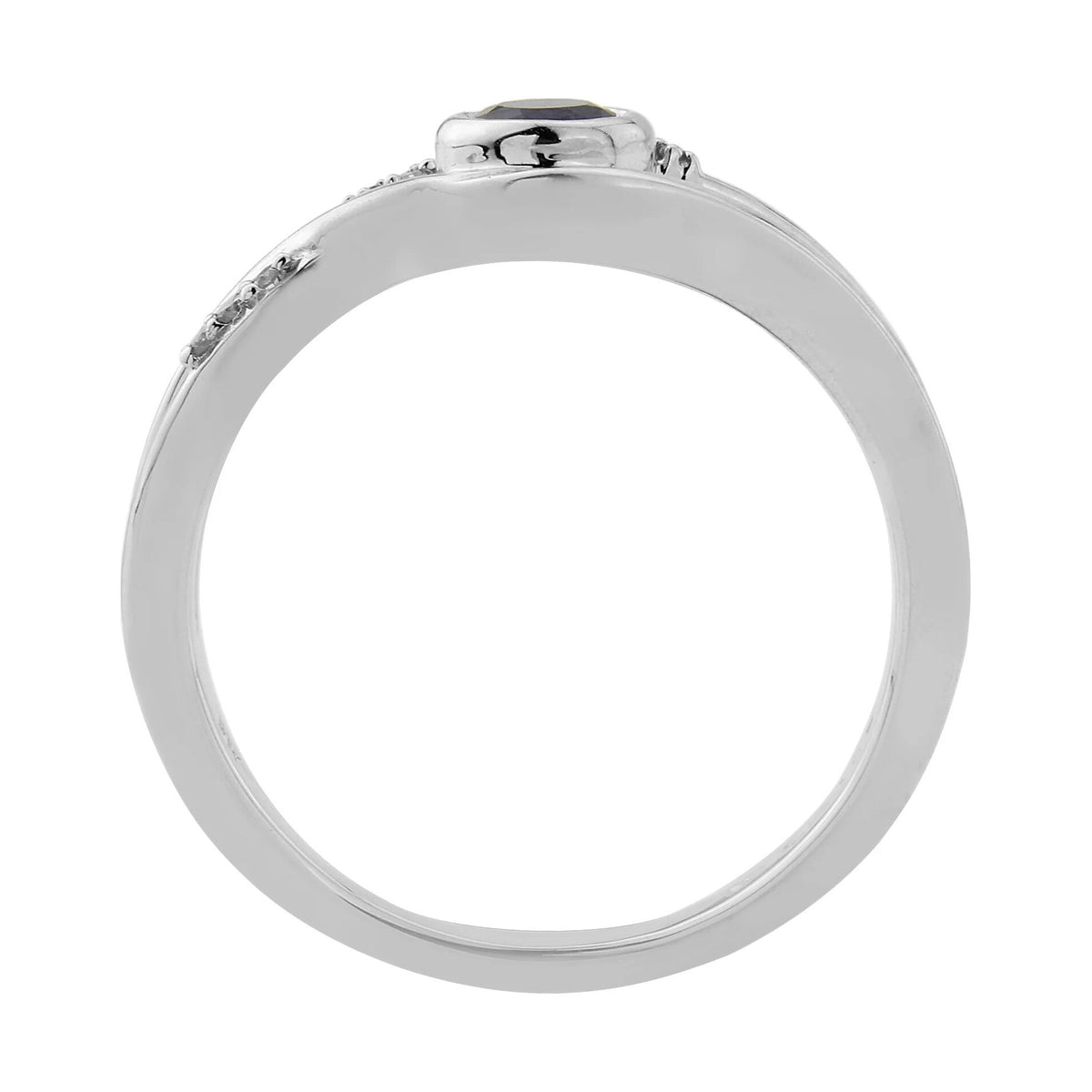 9ct sapphire & diamond ring