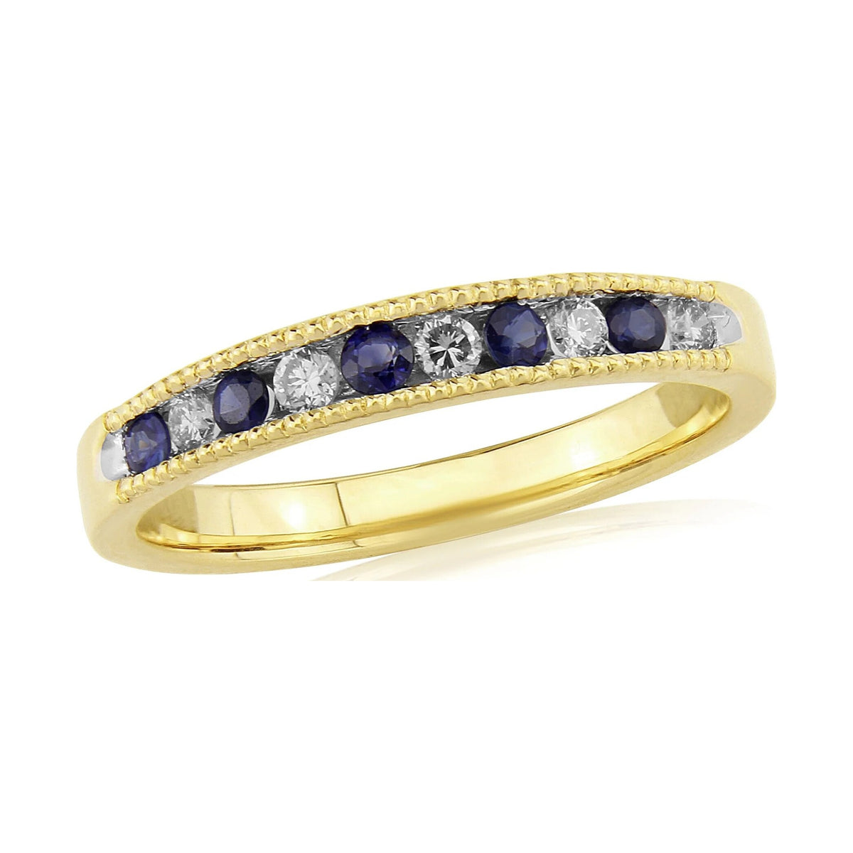 9ct Sapphire and Diamond Eternity ring