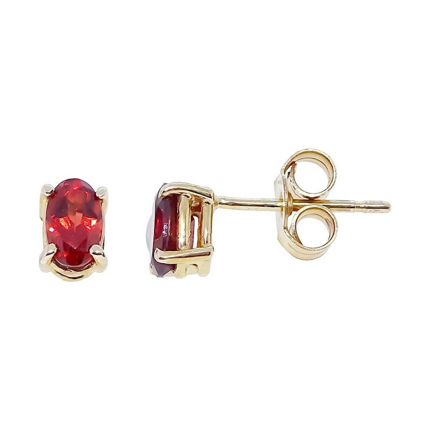 9ct Garnet Stud Earrings