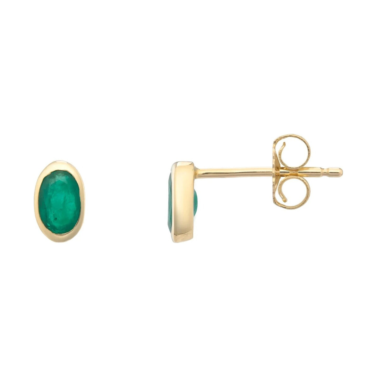 9ct Emerald Stud Earrings