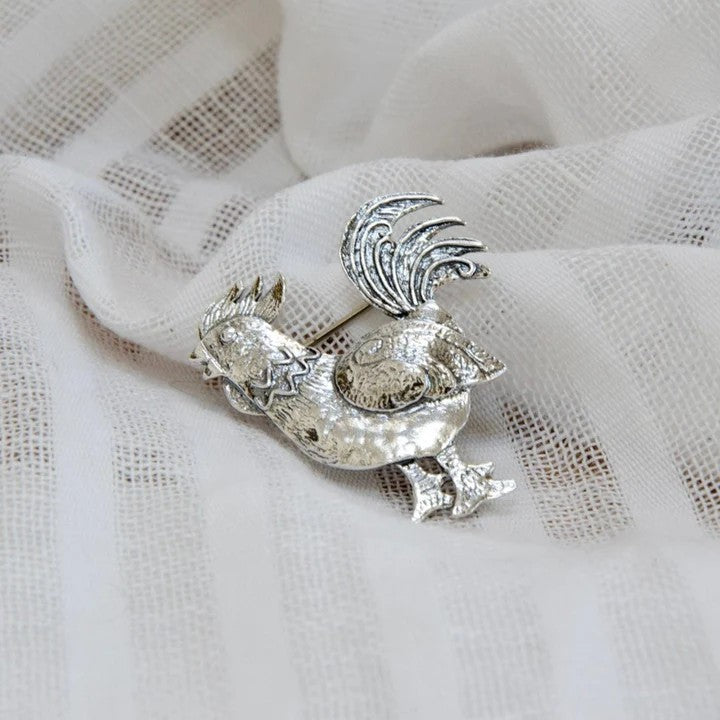 Cockerel brooch
