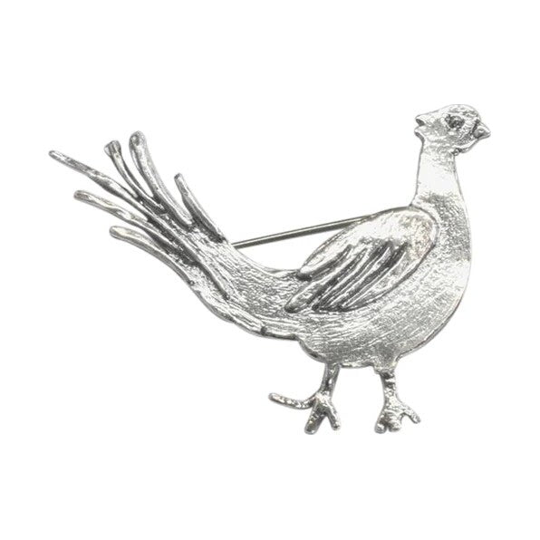 Detailed pheasant brooch