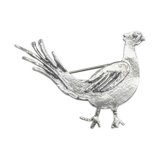 Detailed pheasant brooch