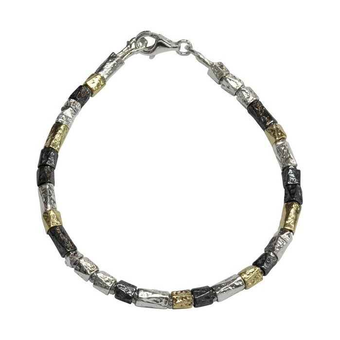 Three colour organic bracelet