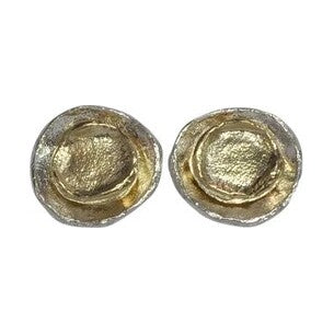 Two colour circle studs