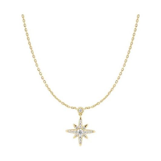 Gold Sparkling Nova Star Necklace