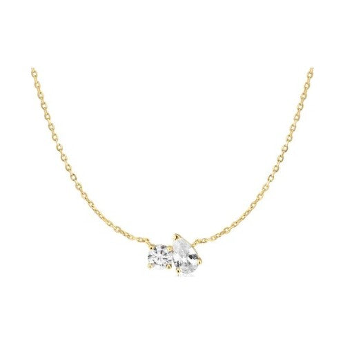 Gold Toi & Moi Necklace
