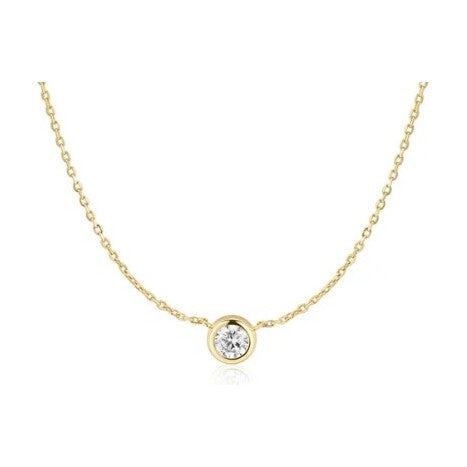 Gold Just You Solitaire Necklace