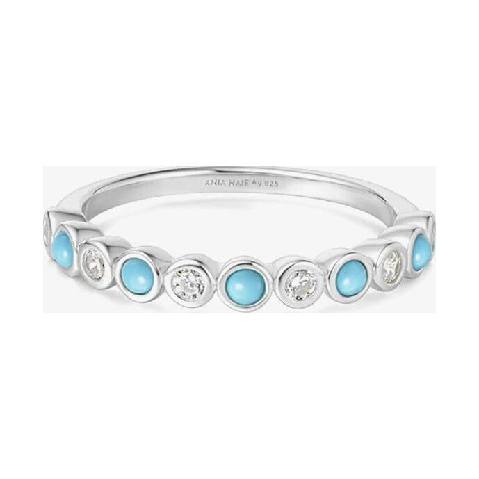 Chill Voyager Sterling Silver Bezel Set Multi Stone Ring. size 56