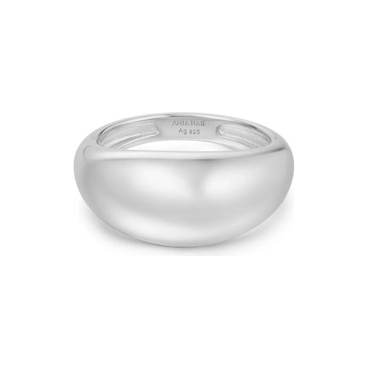 Silver Bold Dome Ring, size 58