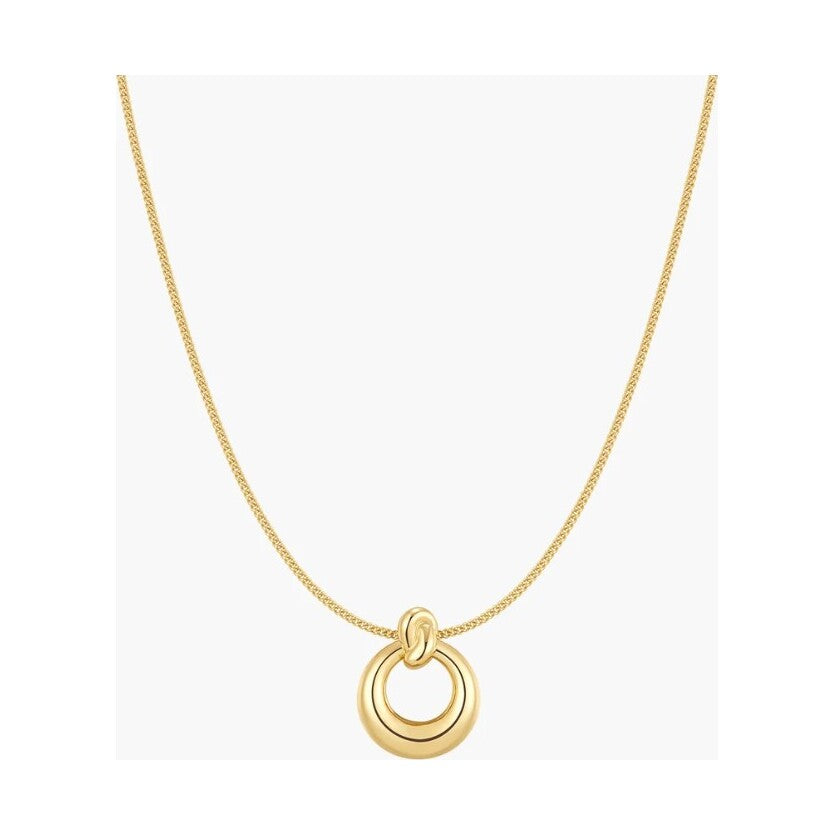 Gold Open Circle Necklace
