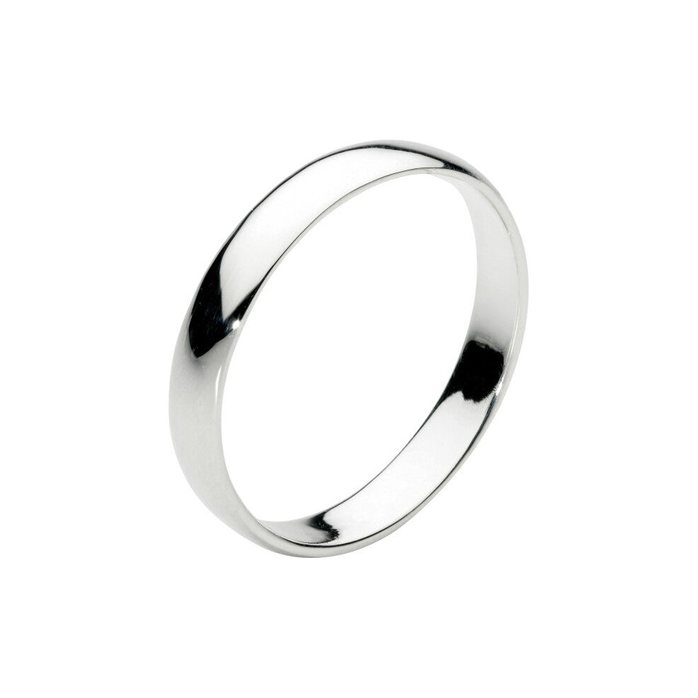 Dew Plain 3mm D Section Ring