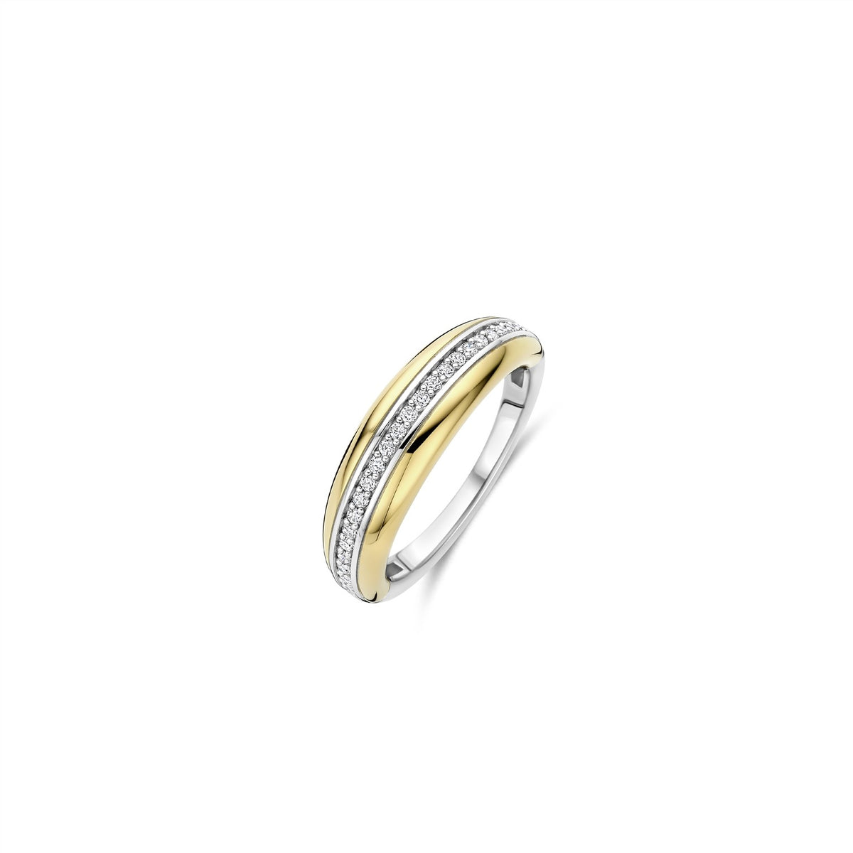 Layered Zirconia Ring, size 56.