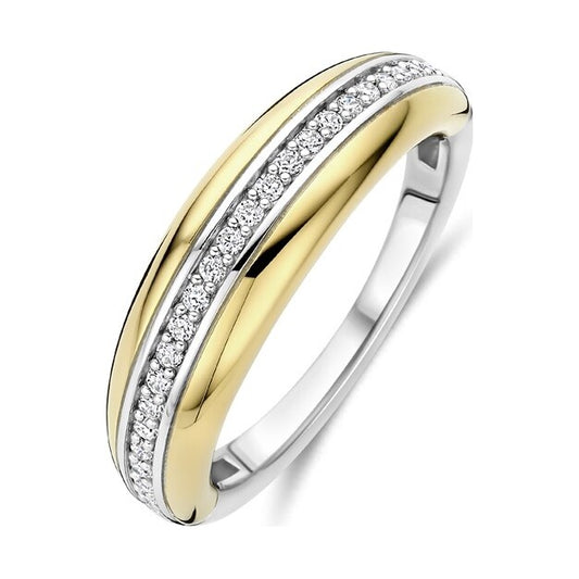 Layered Zirconia Ring, size 56.