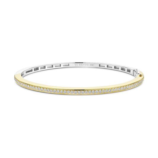 Classic Zirconia Bangle Vermeil