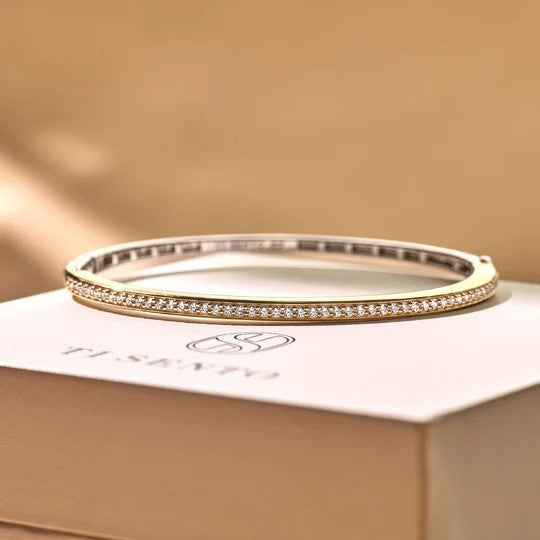Classic Zirconia Bangle Vermeil