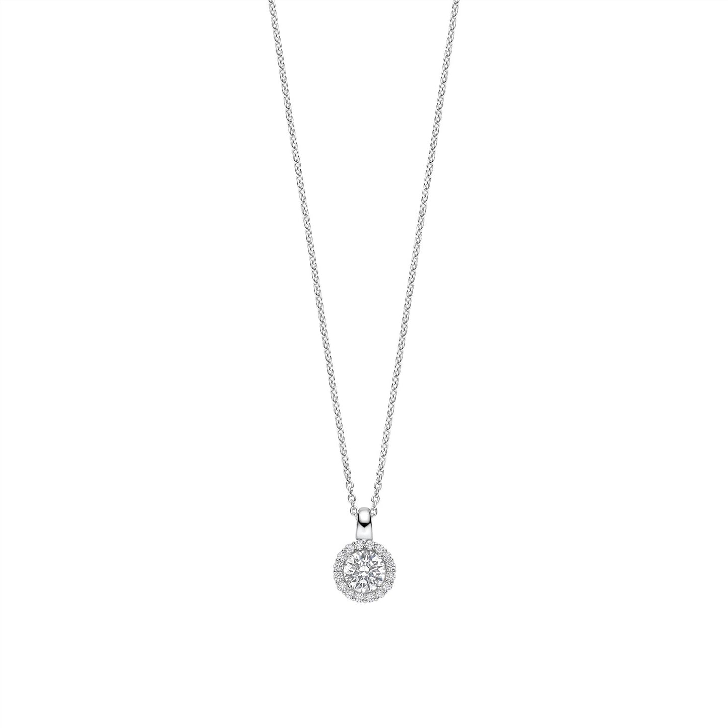 Classic Zirconia Necklace Round