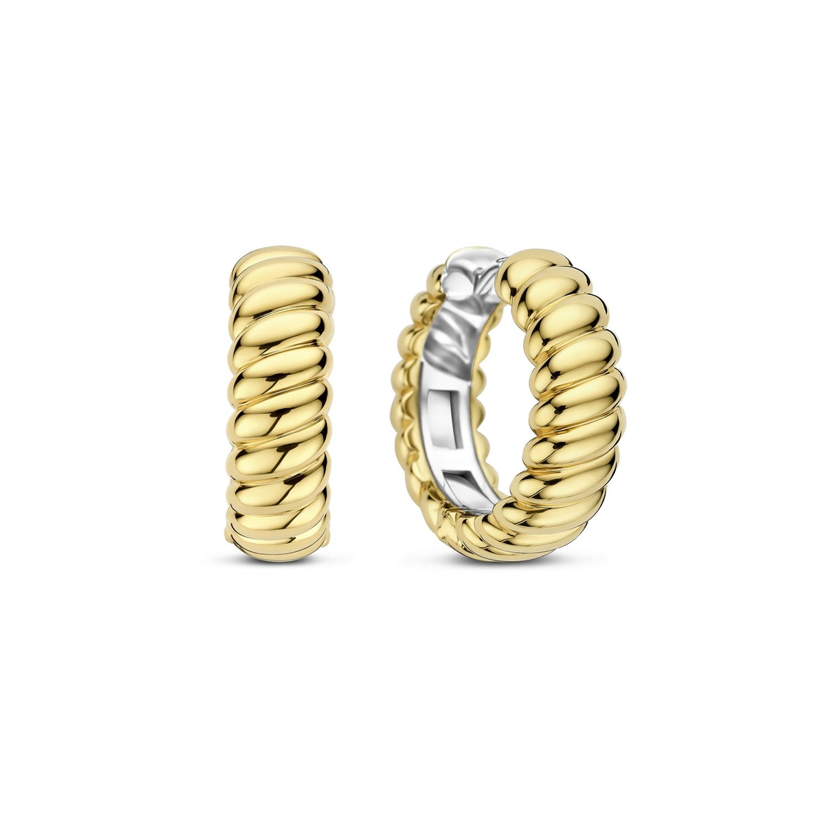 Vintage Ribbed Hoops