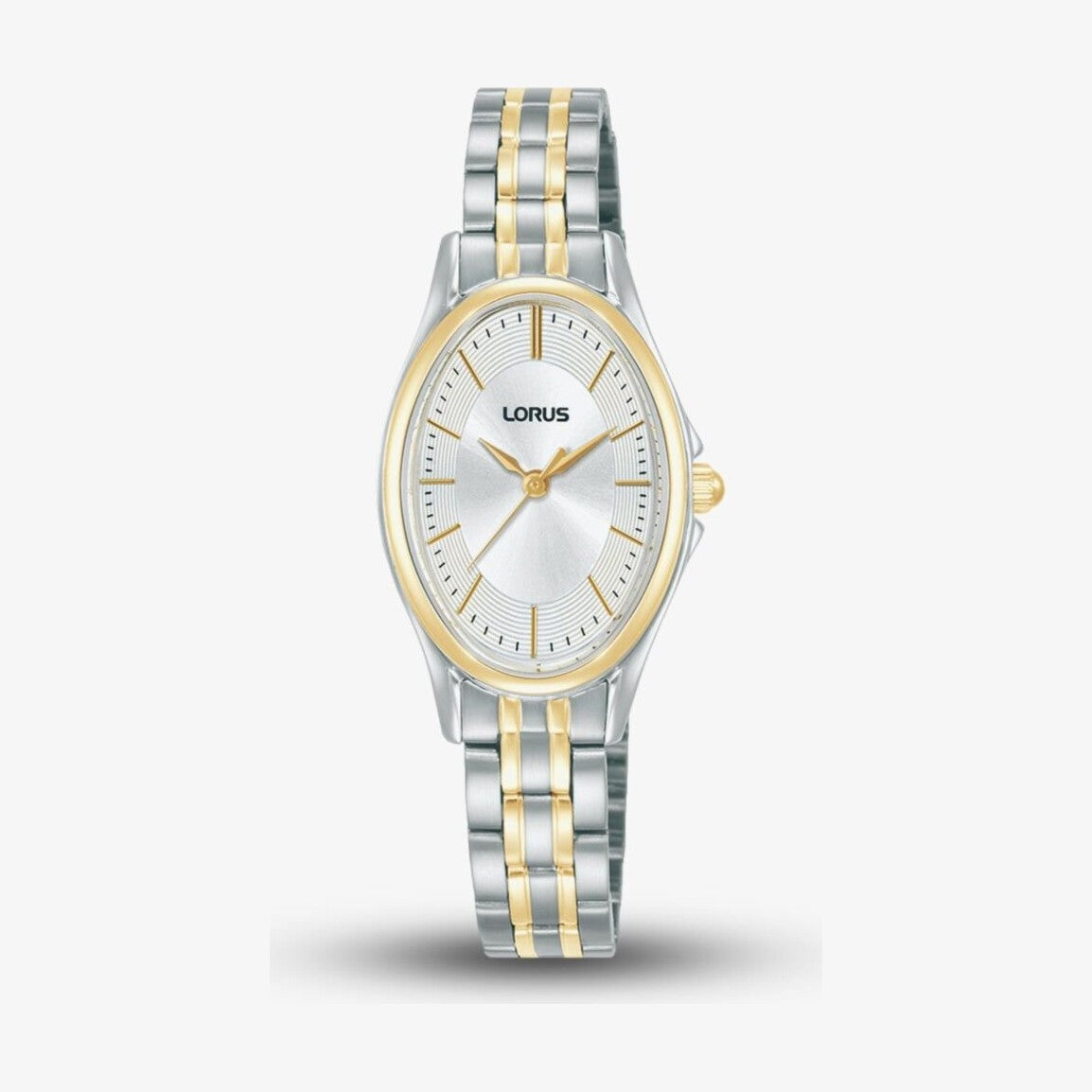 Ladies Two Tone Oval Bracelet Watch