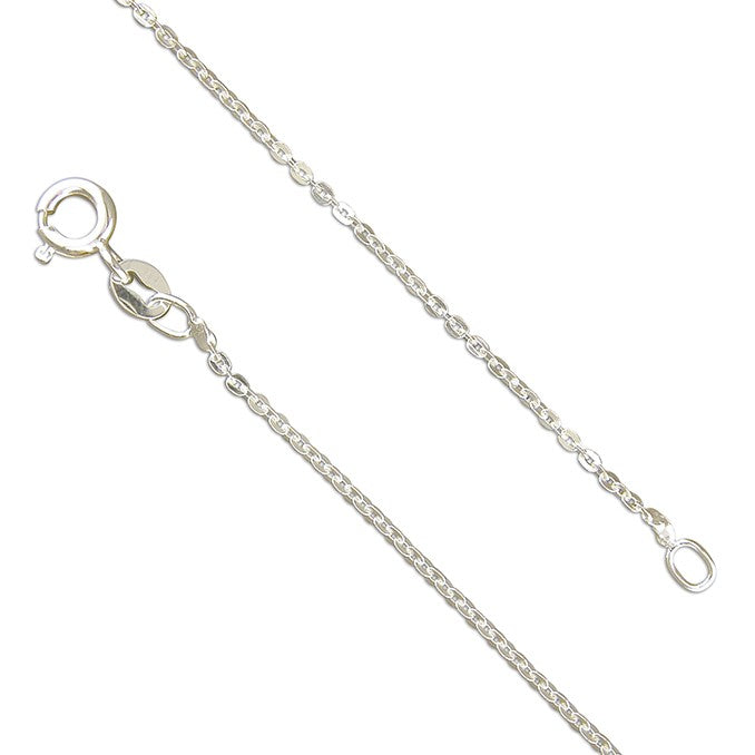 Sterling Silver Medium Flat Trace Chain