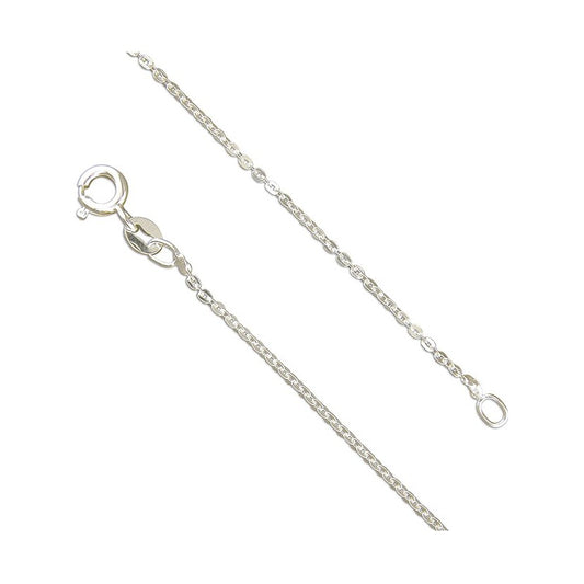 Sterling Silver Medium Flat Trace Chain