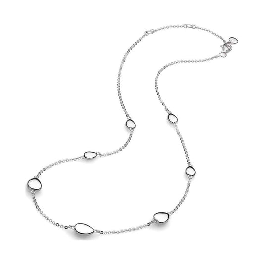 Kit Heath Sterling Silver Coast Pebble Station Necklace