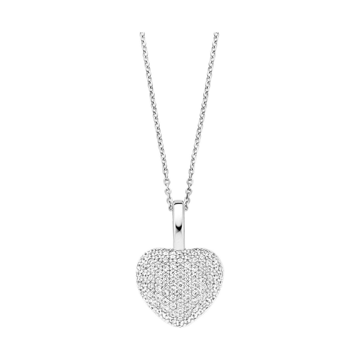 Zirconia Heart Necklace with pendant