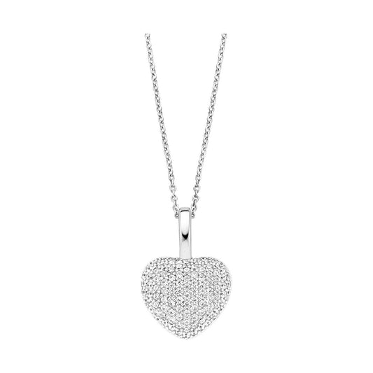 Zirconia Heart Necklace with pendant