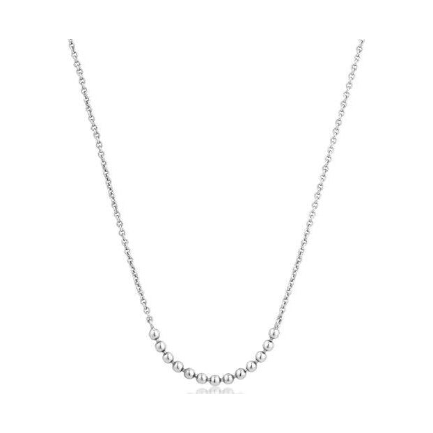 Silver Modern Multiple Balls Necklace