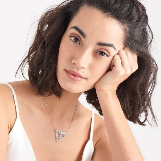 Ania Haie Silver Fringe Fall Necklace