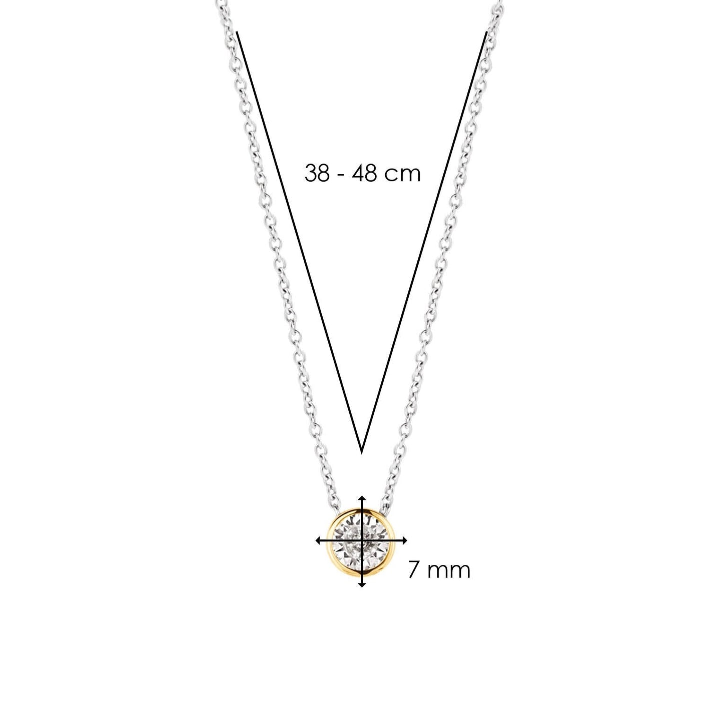 Classic Round Zirconia Necklace