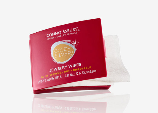 Connoissuers Jewellery Wipes - gold silver gold silver