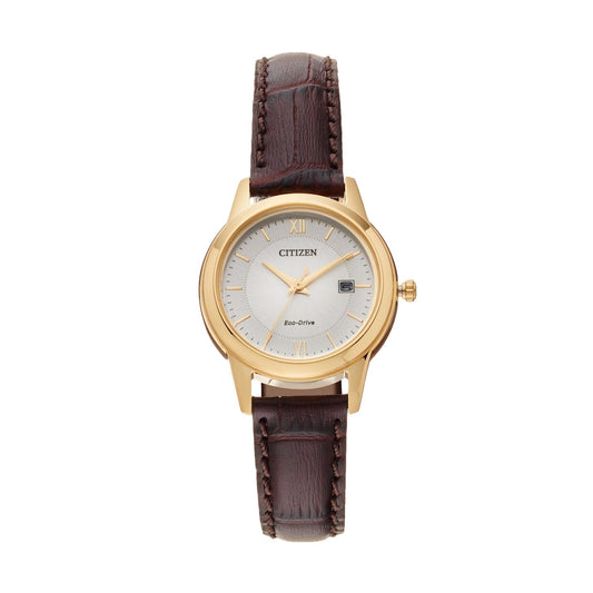 Citizen Ladies Strap Watch - watches. gold-tone steel silver gold Featuring