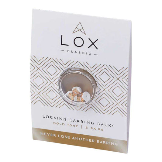 Connoissuers Lox Gold Locking Earring Backs - Earring gold-plated steel, Earring earring gold earrings