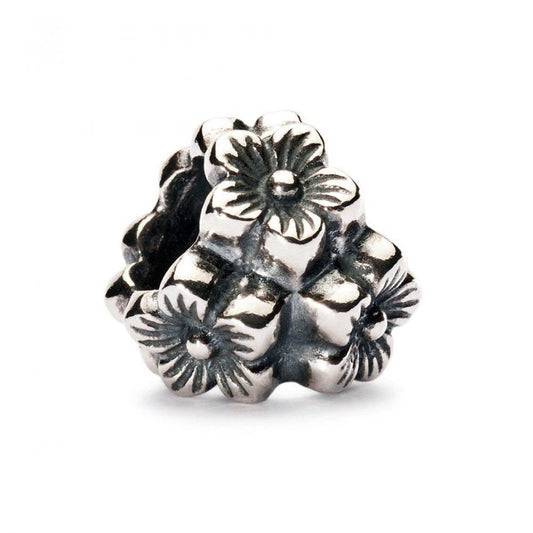 Trollbeads Elderflower Pendant Silver Bead - necklace.